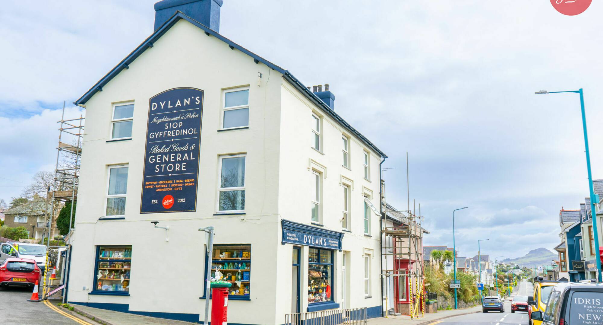 View of Dylan's Criccieth General Store on the High Street